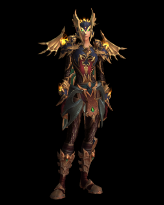 Obsidian Gladiator's Evoker Set Dragonflight Season 2  PVP