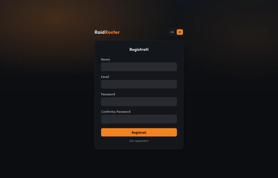 Registrati